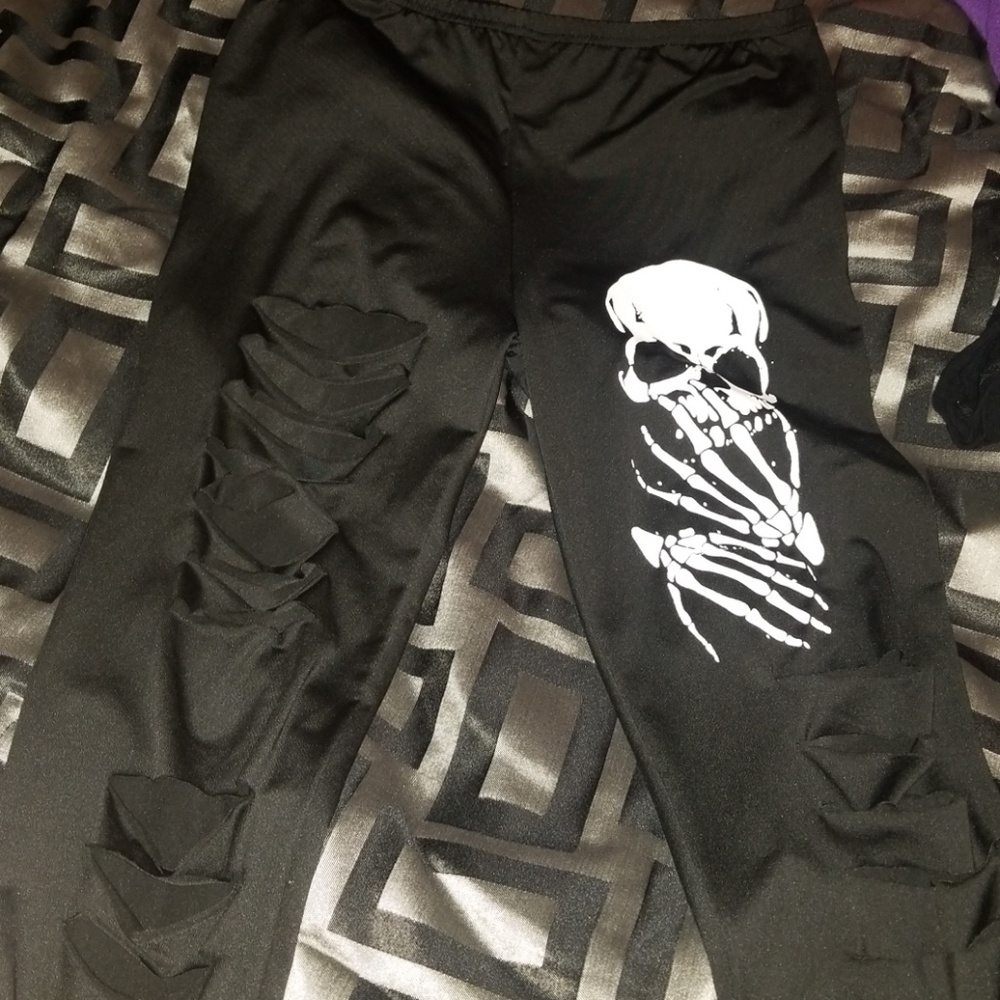 Punk rock/metal/gothic leggings